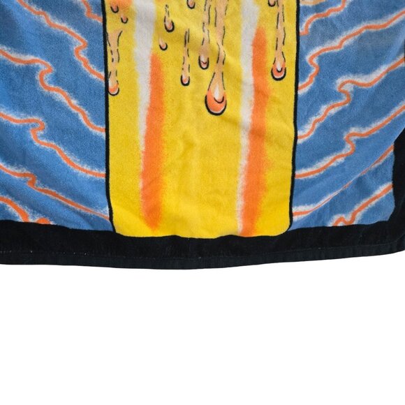 Vintage Beach Towel 70s 80s Woman Girl Sunglasses Wildwood New Jersey 30"x 60" - Picture 7 of 9